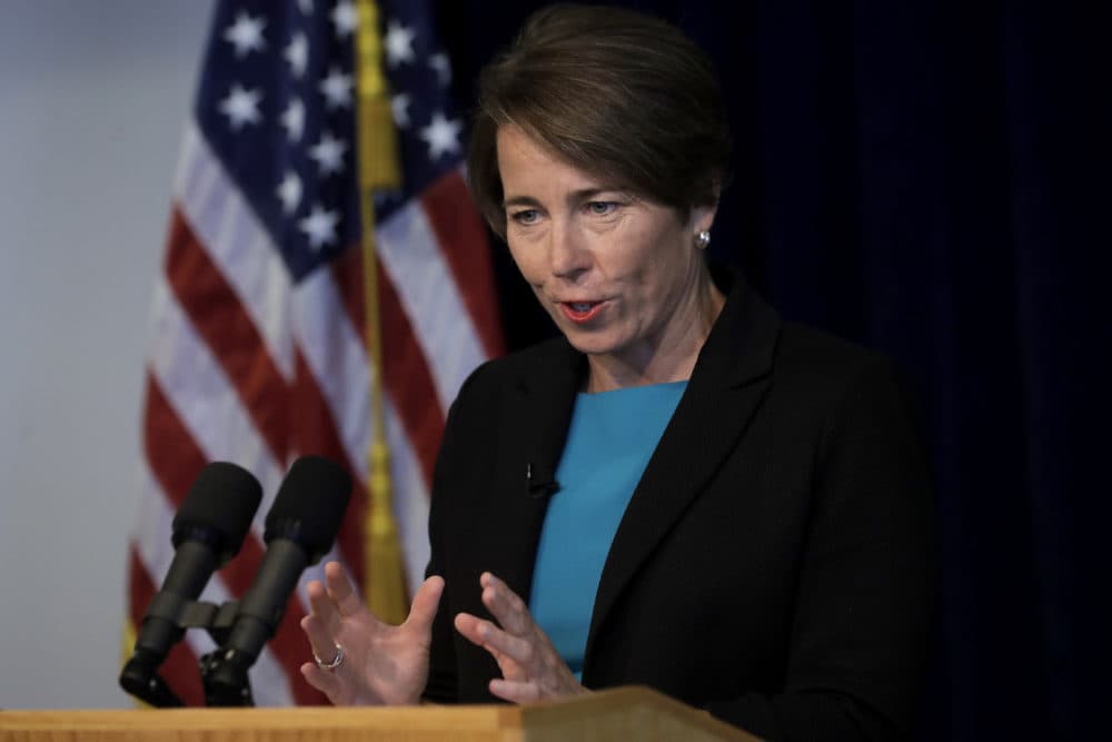 Massachusetts Attorney General Maura Healey during a news conference in 2019. (Steven Senne/AP)