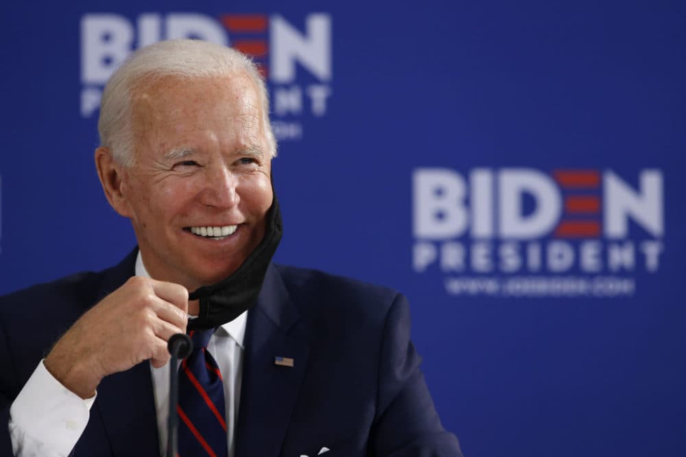 In this JunIn this June 11, 2020 photo, President-elect Joe Biden smiles while speaking during a roundtable on economic reopening with community members in Philadelphia. (Matt Slocum/AP)e 11, 2020 photo Democratic presidential candidate former Vice President Joe Biden smiles while speaking during a roundtable on economic reopening with community members in Philadelphia. (Matt Slocum/AP)