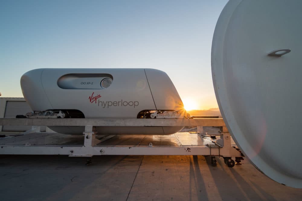 Virgin Hyperloop is the first company to conduct a test of its new hyperloop technology with human passengers. (Sarah Lawson/Virgin Hyperloop)