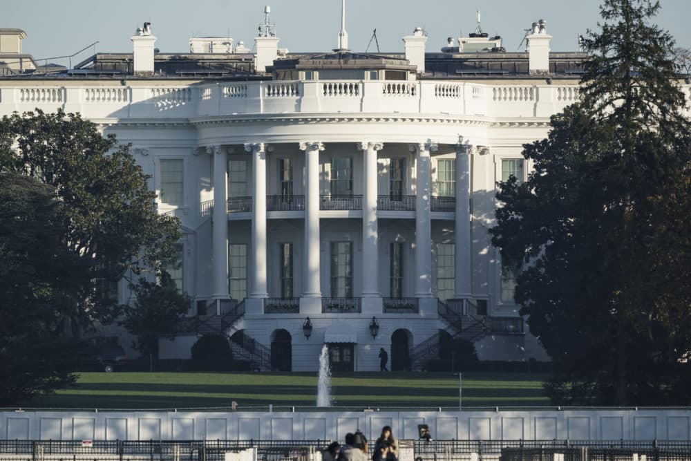 The White House in Washington is seen early Sunday, Nov. 8. (J. Scott Applewhite/AP)