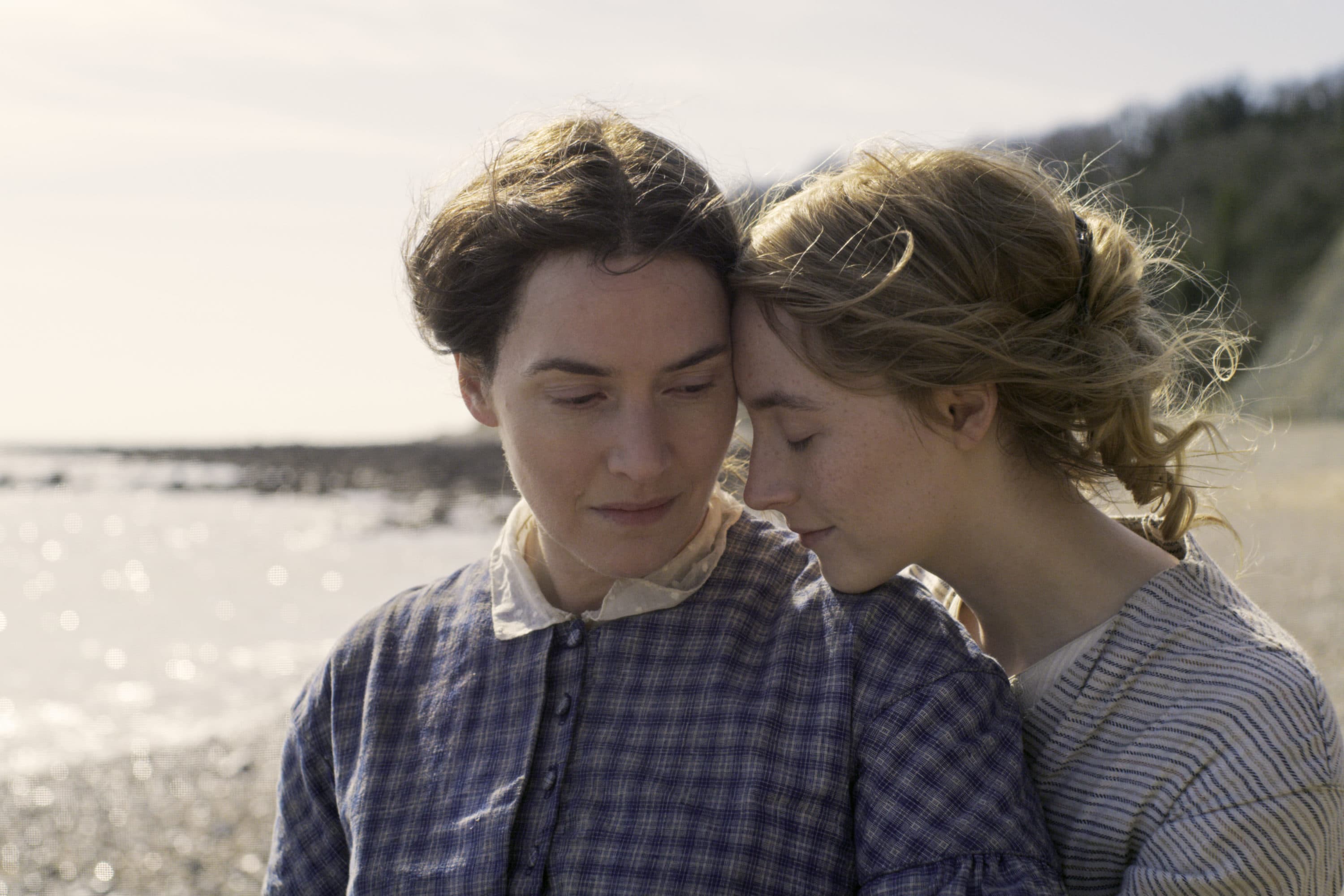 Kate Winslet (left) and Saoirse Ronan star in director Francis Lee's film &quot;Ammonite.&quot; (Courtesy NEON)