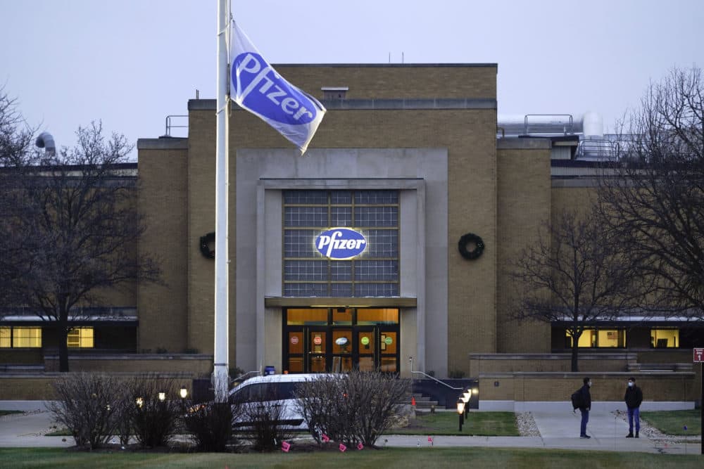 The Pfizer Global Supply Kalamazoo manufacturing plant is shown in Portage, Mich., Friday, Dec. 11, 2020. (Paul Sancya/AP)