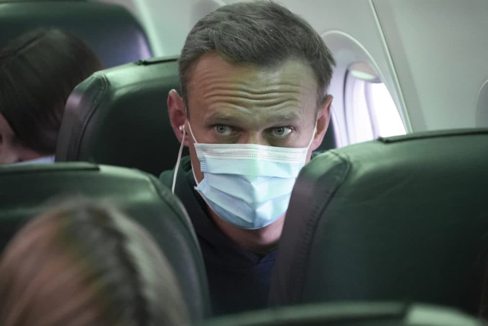Leading Kremlin critic Alexei Navalny flew home to Russia on Sunday after recovering in Germany from his poisoning in August with a nerve agent. (Mstyslav Chernov/AP)