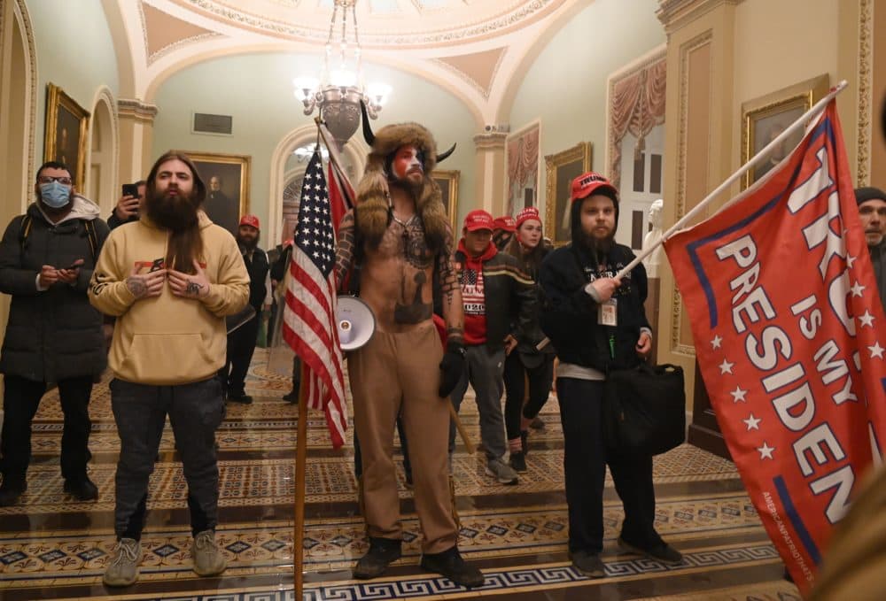 Supporters of U.S. President Trump enter the U.S. Capitol on Jan. 6 in Washington, D.C. (Saul Loeb/AFP via Getty Images)