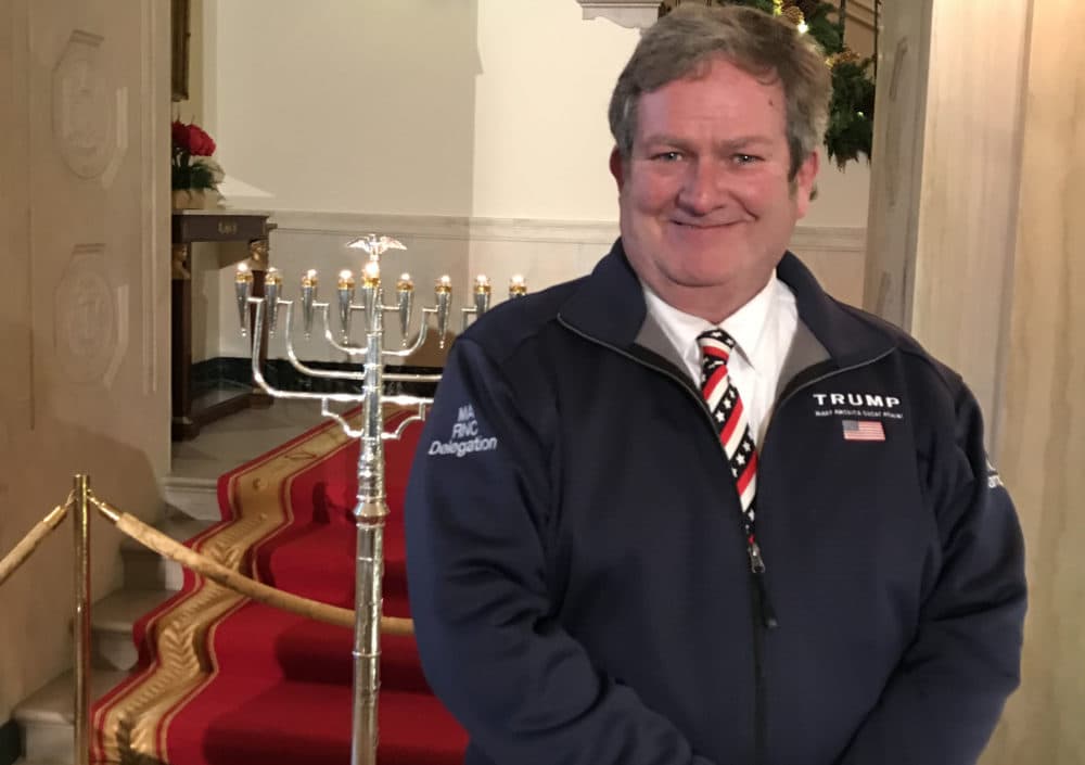 Tom Mountain at the White House Hanukkah event on Dec. 9, 2020. (Courtesy Tom Mountain)