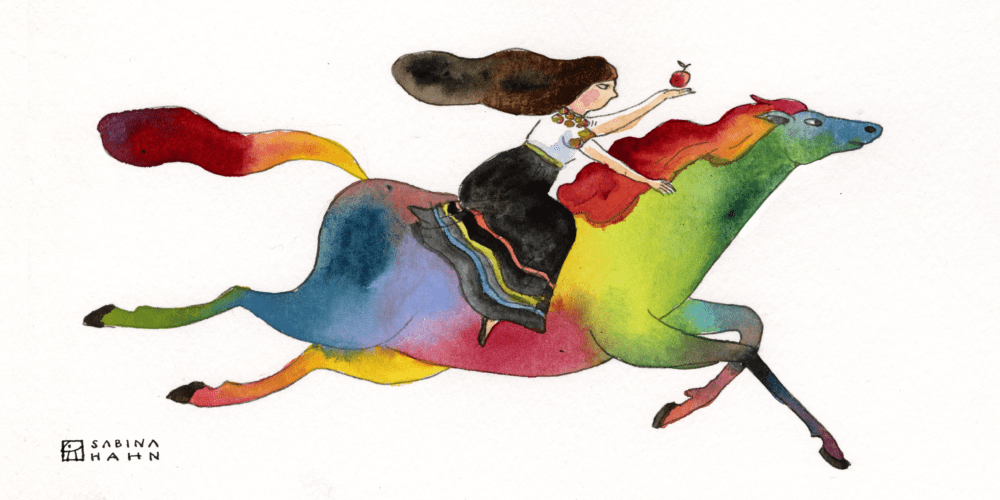 (&quot;The Horse of a Different Color&quot; by Sabina Hahn)