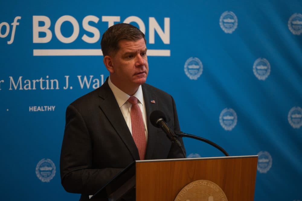 Boston Mayor Marty Walsh on Feb. 1, 2021. (Courtesy Jeremiah Robinson/Mayor's Office)