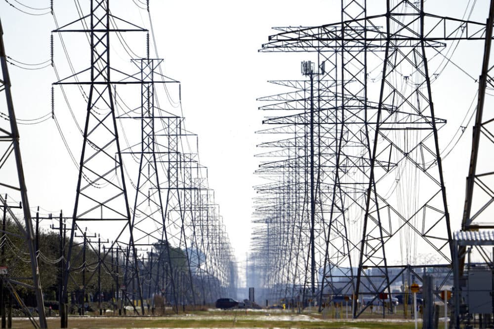 Power lines are shown in Houston. (AP Photo/David J. Phillip)
