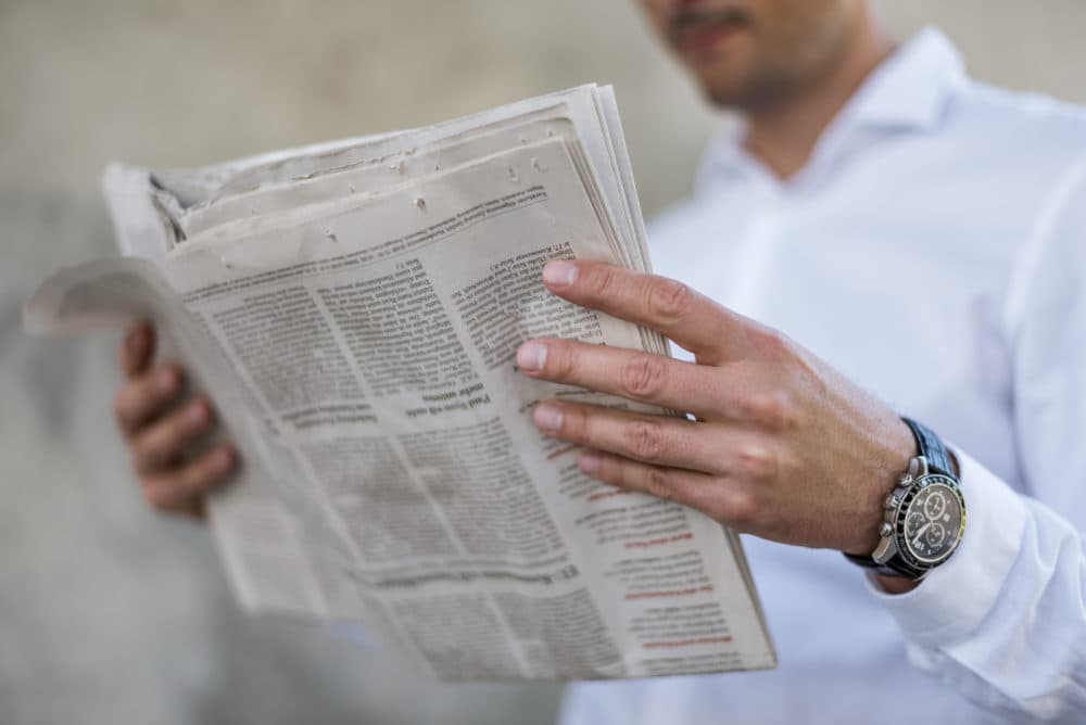 A print newspaper. (Getty Images)
