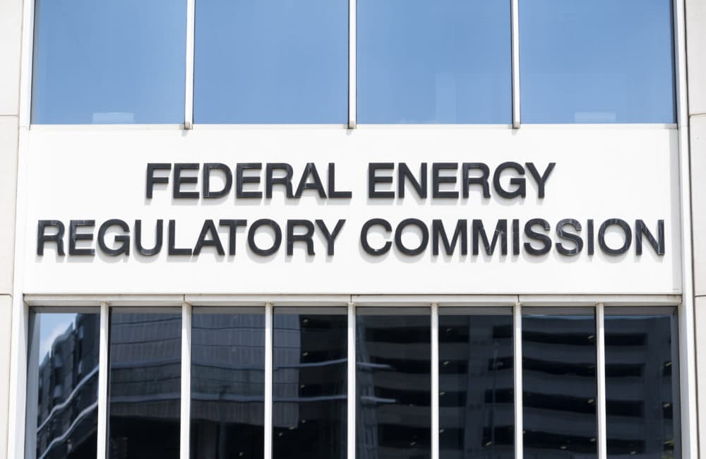 Federal Energy Regulatory Commission sign in Washington. (Bill Clark/CQ-Roll Call, Inc via Getty Images)