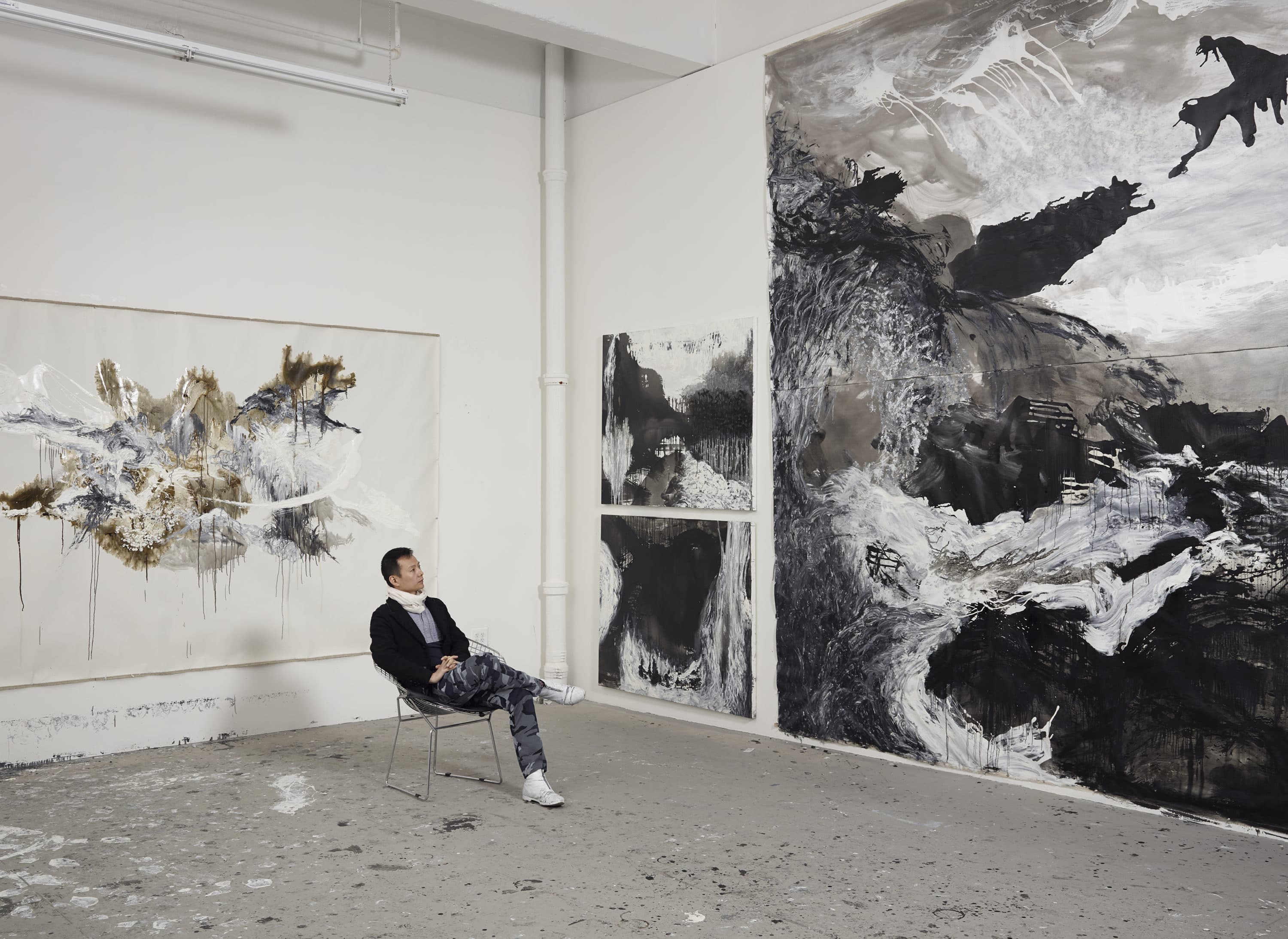 Artist Shen Wei in his New York studio in 2014. (Courtesy Jeffrey Sturges)