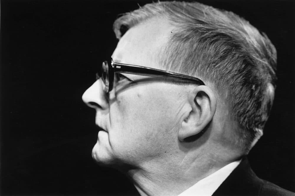 Dmitri Shostakovich, leading Soviet composer of the mid-20th century. Photo taken on Nov. 14, 1972. (Evening Standard/Getty Images