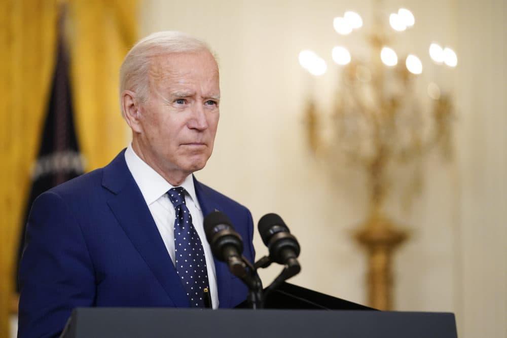 In this April 15, 2021 photo President Joe Biden speaks about Russia in the East Room of the White House in Washington. (Andrew Harnik/AP)