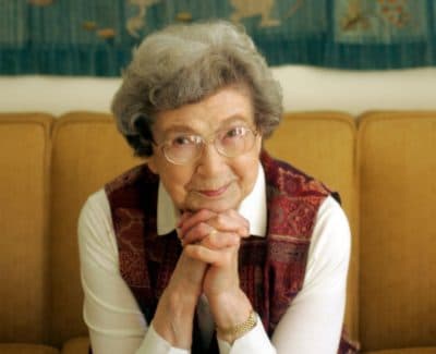 Beverly Cleary at home in Carmel Valley, California in 2006. Cleary died on March 25, 2021. (Christina Koci Hernandez/San Francisco Chronicle via Getty Images) 