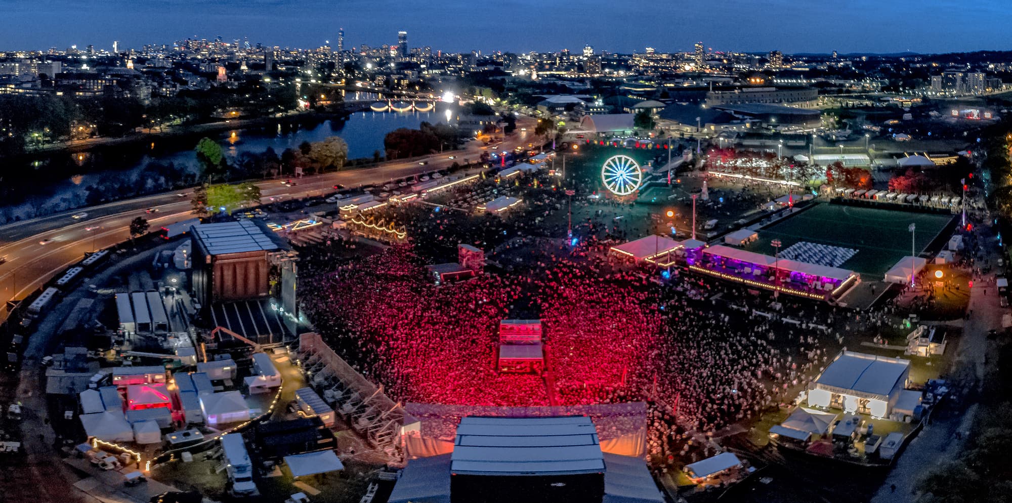 Aerial view of Boston Calling in 2017. (Courtesy Boston Calling)