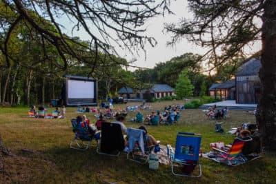 A photo from a 2020 screening hosted by the Martha’s Vineyard Film Society’s Outdoor Summer Film Series. (Courtesy)