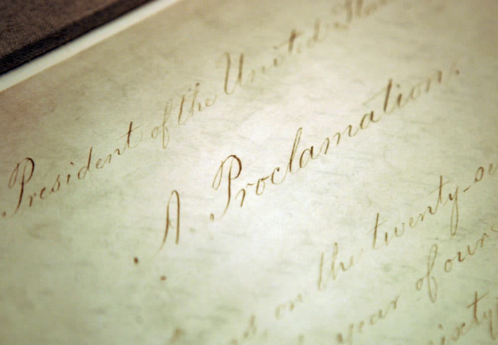 The original Emancipation Proclamation (Evan Vucci/AP)