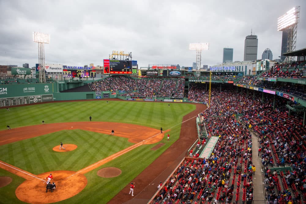 For the first time since 2019, Fenway Park is open for full capacity and optional masking for the game between the Miami Marlins and the Boston Red Sox on May 29, 2021 in Boston, Massachusetts. (Kathryn Riley/Getty Images)