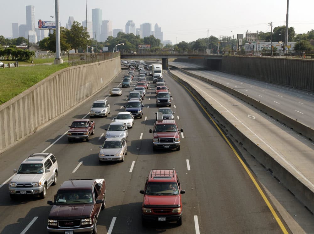 Northbound lanes of I-45 in Houston, Texas. (Stan Honda/AFP via Getty Images)