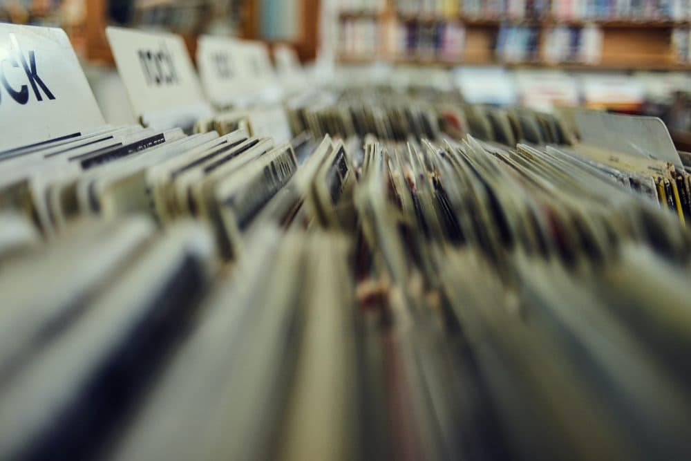 Records in a store. (Valentino Funghi/Unsplash)