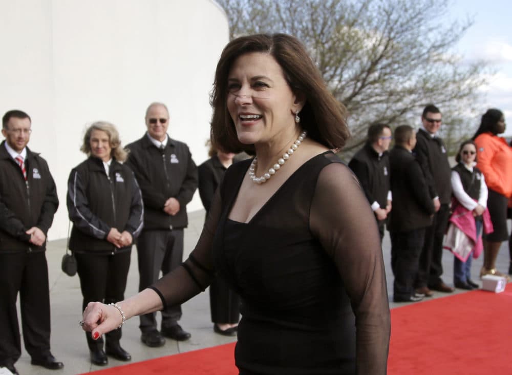 In this May 7, 2017 file photo, Victoria Reggie Kennedy, widow of Sen. Edward M. Kennedy, arrives at the John F. Kennedy Presidential Library and Museum before the 2017 Profile in Courage award ceremonies. (Steven Senne/AP File)