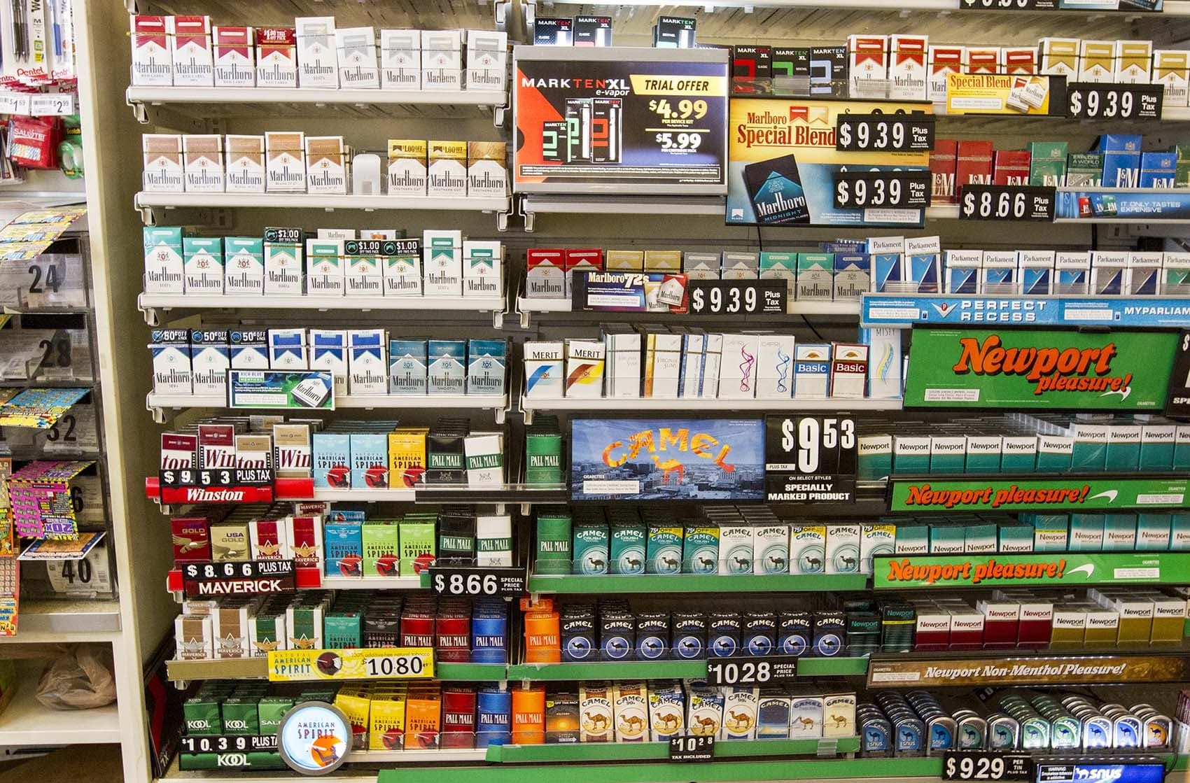 Tobacco products photographed in 2016. (Joe Difazio for WBUR)