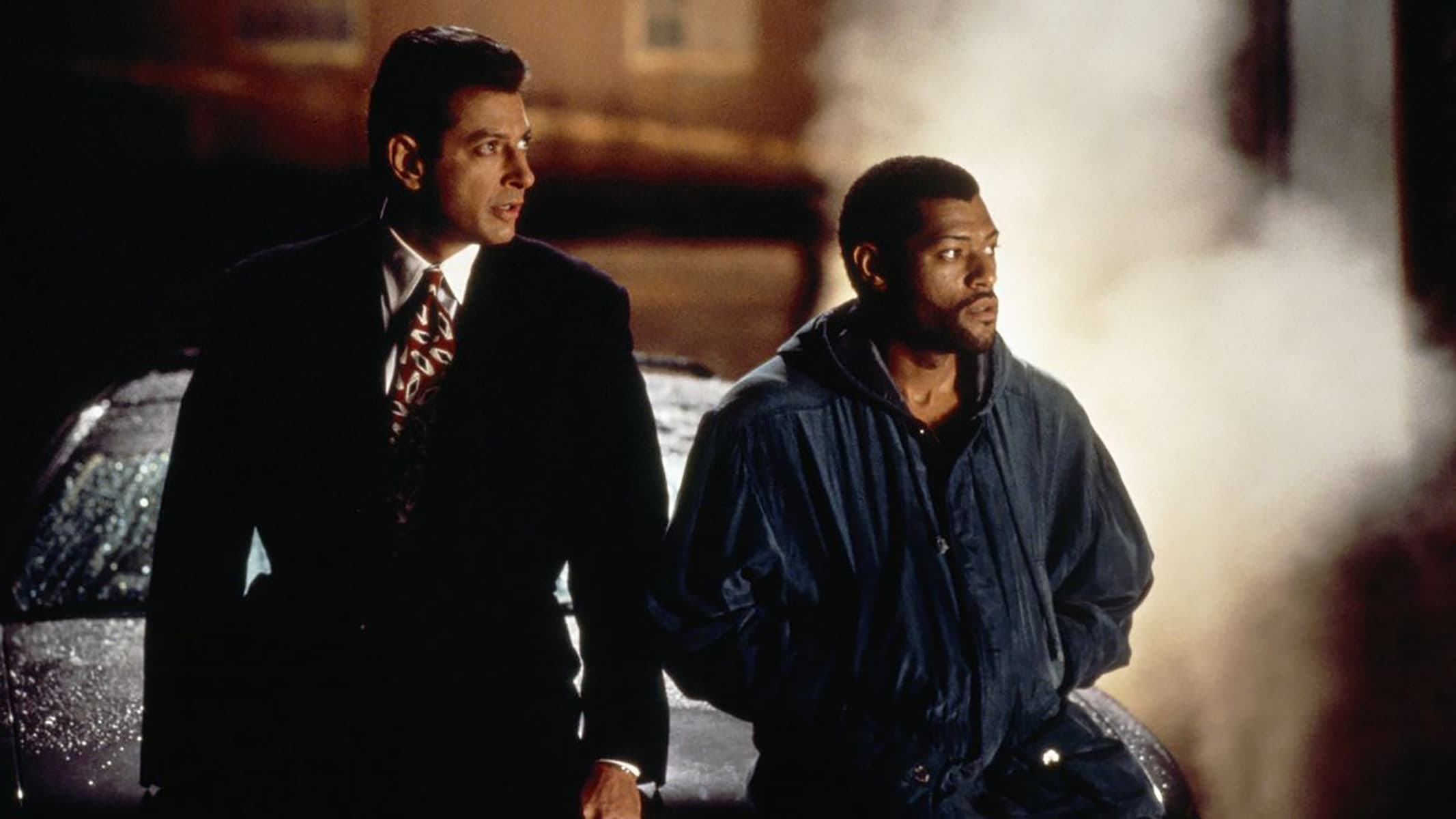 Jeff Goldblum and Laurence Fishburne in &quot;Deep Cover.&quot; (Courtesy Brattle Theatre)