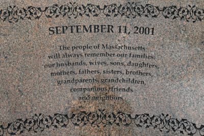 The 9/11 Memorial at the Public Garden on Sept. 10, 2020 in Boston. (Matt Stone/ MediaNews Group/Boston Herald via Getty Images)