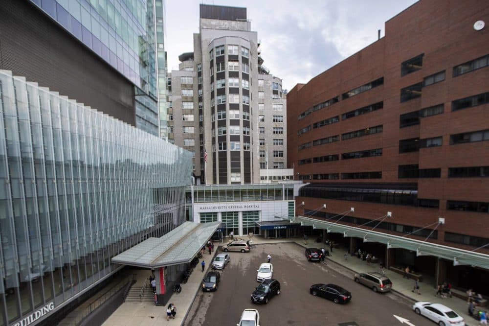 Hundreds of employees at Massachusetts General Hospital — including a small number of physicians and nurses — still aren't vaccinated and are at risk of suspension or losing their jobs. (Jesse Costa/WBUR)