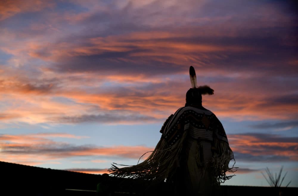 In this July 13, 2018, file photo, a woman performs a traditional Native American dance during the North American Indian Days celebration on the Blackfeet Indian Reservation in Browning, Mont. (David Goldman/AP)
