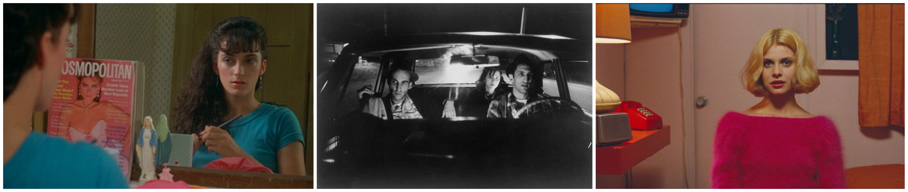 Left to right, stills from the films &quot;Old Enough,&quot; &quot;Stranger Than Paradise&quot; and &quot;Paris, Texas.&quot; (Courtesy Brattle Theatre)