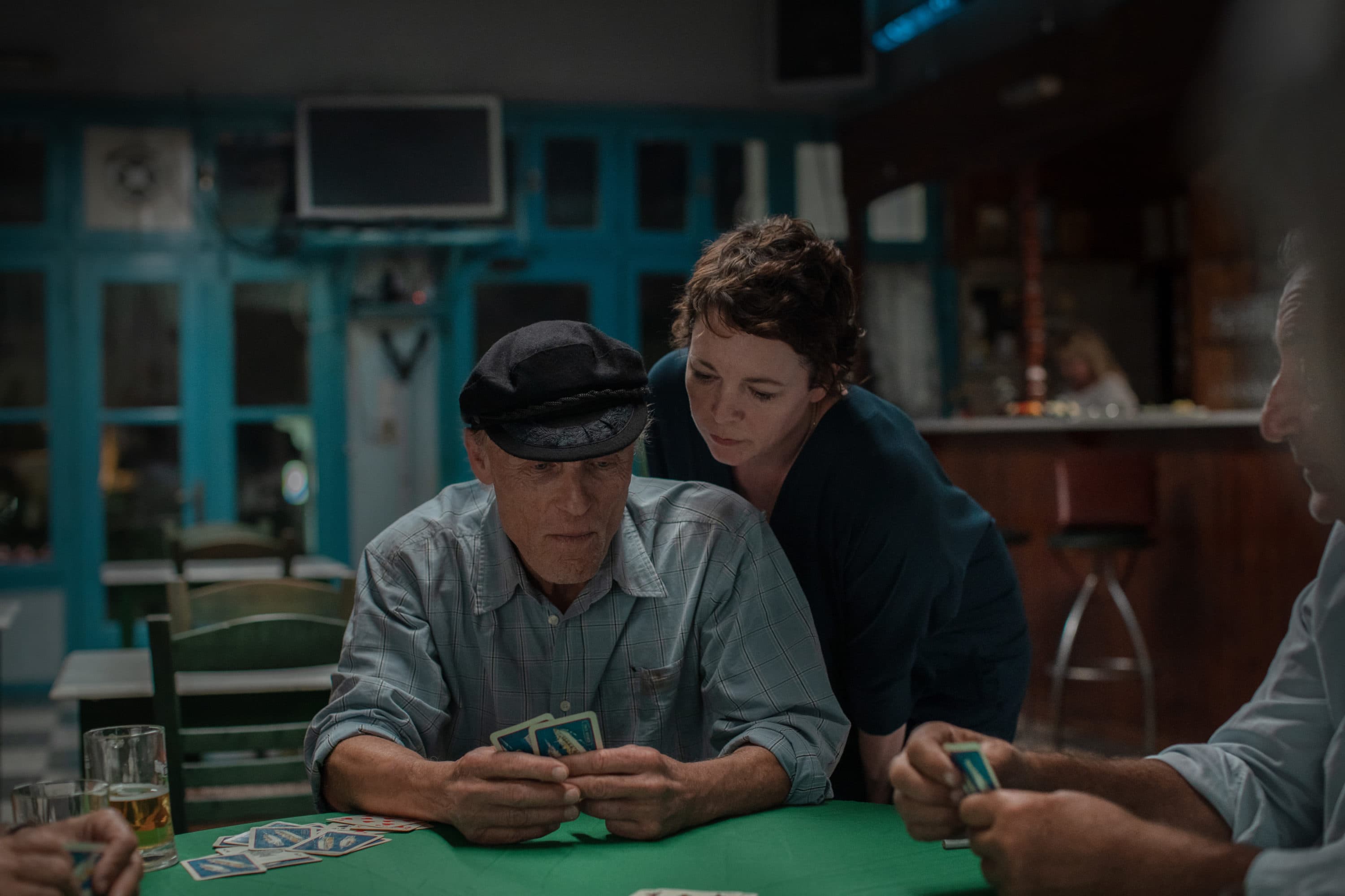 Ed Harris and Olivia Colman in &quot;The Lost Daughter.&quot; (Courtesy Yannis Drakoulidis/Netflix)