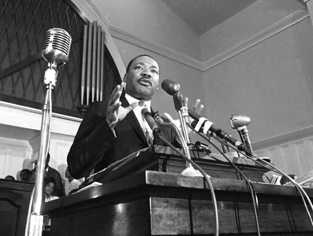 In this 1960 file photo, Martin Luther King Jr. speaks in Atlanta. (AP Photo, File)