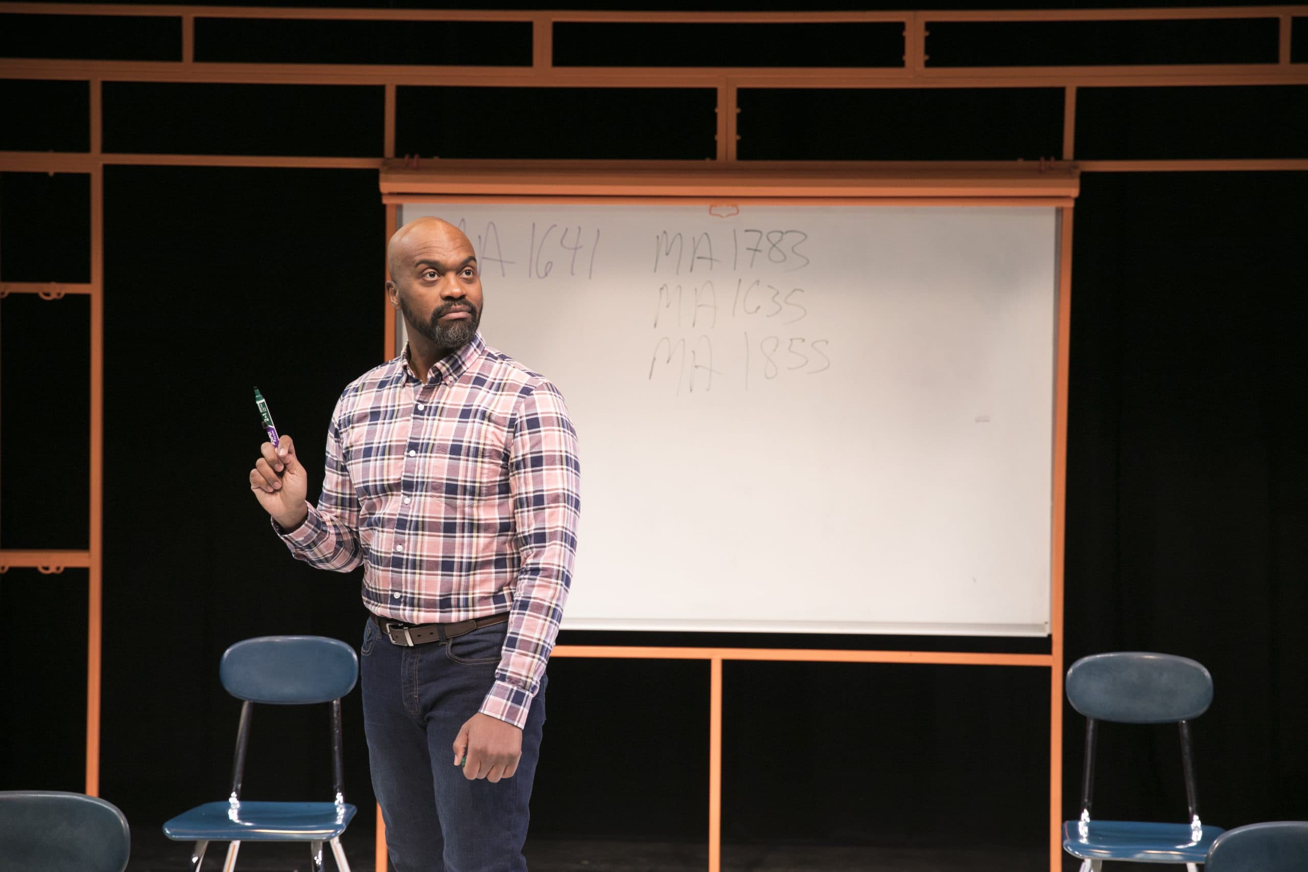 Maurice Emmanuel Parent plays himself as a teacher in &quot;Mr. Parent&quot; at the Lyric Stage Company of Boston. (Courtesy Mark S. Howard)