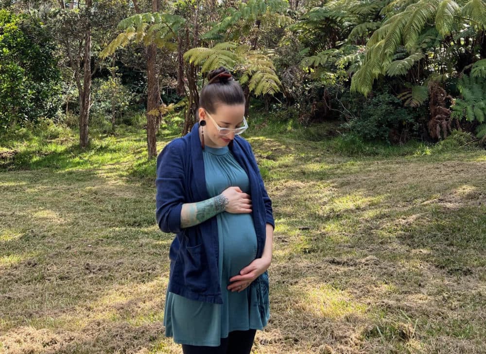 Anna Brown of Hawaii, who is in her first trimester with her first child. She found out she was pregnant in November, two months after her mother-in-law died of COVID-19. (Courtesy)