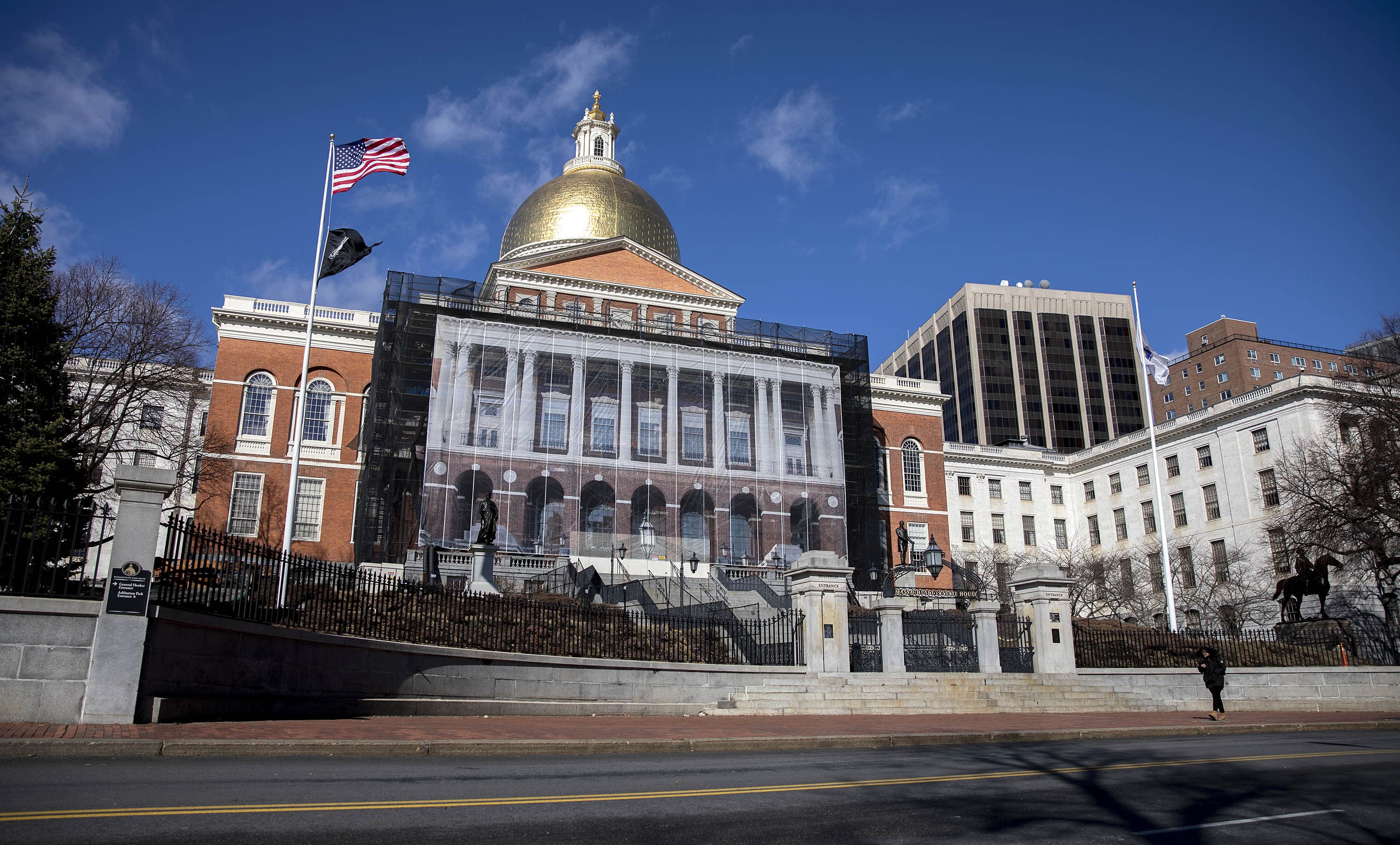 The Massachusetts State House in Boston. (Robin Lubbock/WBUR)
