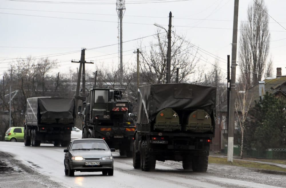 Ukrainians sheltering and waiting, as Russian incursion begins | Here & Now