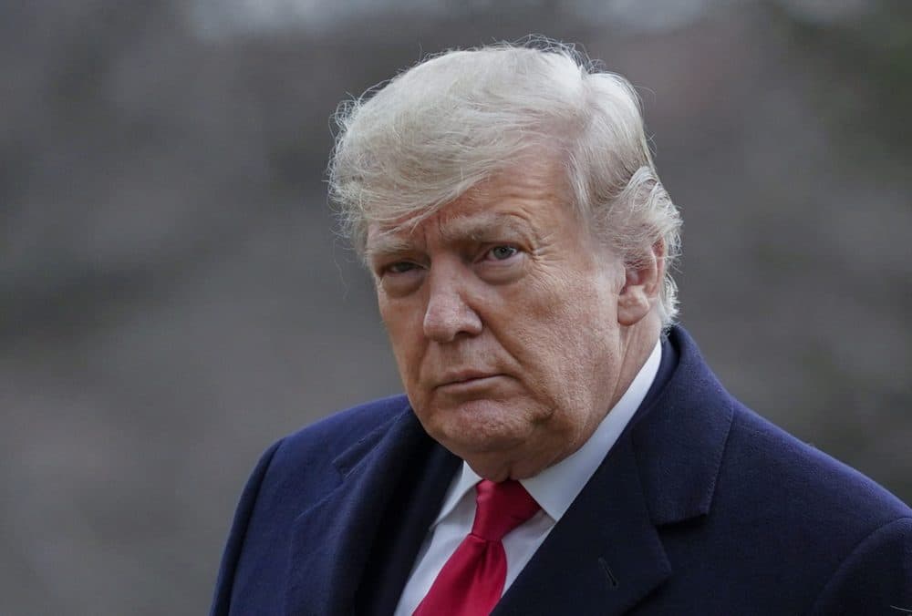 President Trump arrives at the White House in Washington, on Dec. 31, 2020. Mark Pomerantz, a prosecutor who had been leading a criminal investigation into Donald Trump before quitting last month, said in his resignation letter that he believes the former president is &quot;guilty of numerous felony violations&quot; and he disagreed with the Manhattan district attorney's decision not to seek an indictment. (Evan Vucci/AP)