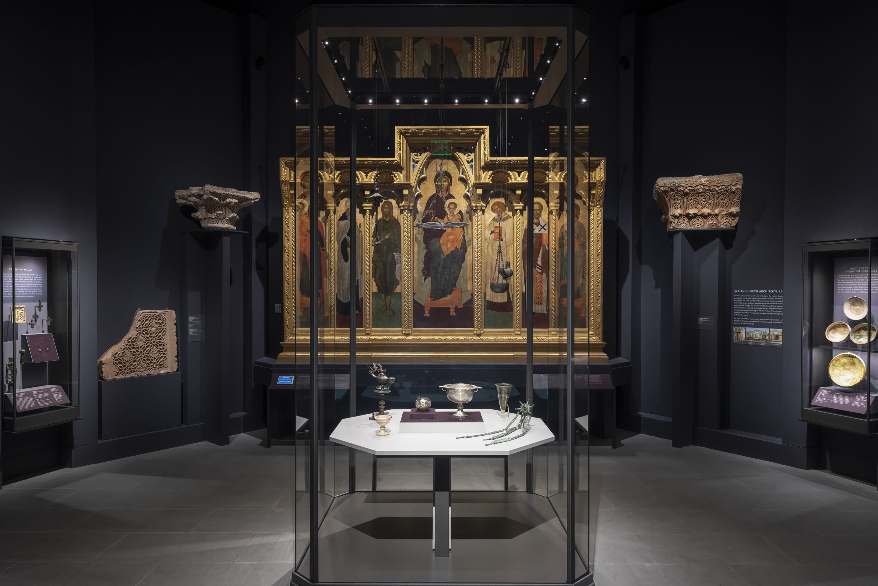 Byzantine Art Gallery at the Museum of Fine Arts, Boston. (Courtesy Museum of Fine Arts, Boston)
