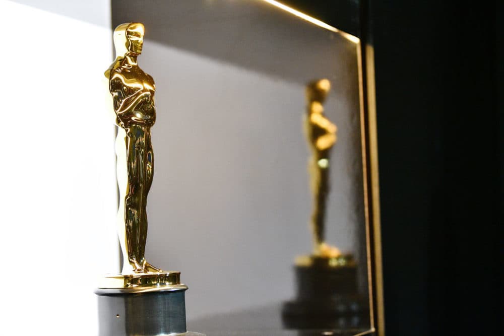 Oscars statuettes are on display backstage during the 92nd Annual Academy Awards at the Dolby Theatre on Feb. 9, 2020 in Hollywood, California. (Photo by Richard Harbaugh - Handout/A.M.P.A.S. via Getty Images)