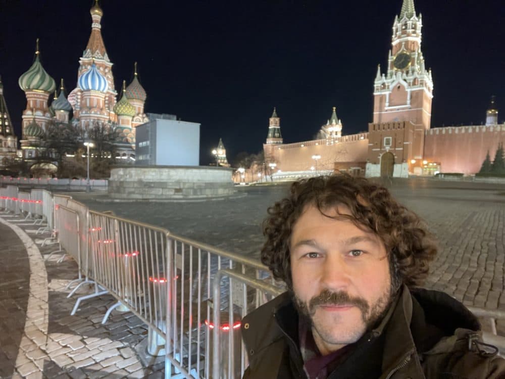 Yakov Kronrod at Moscow's Red Square. (Courtesy Yakov Kronrod)