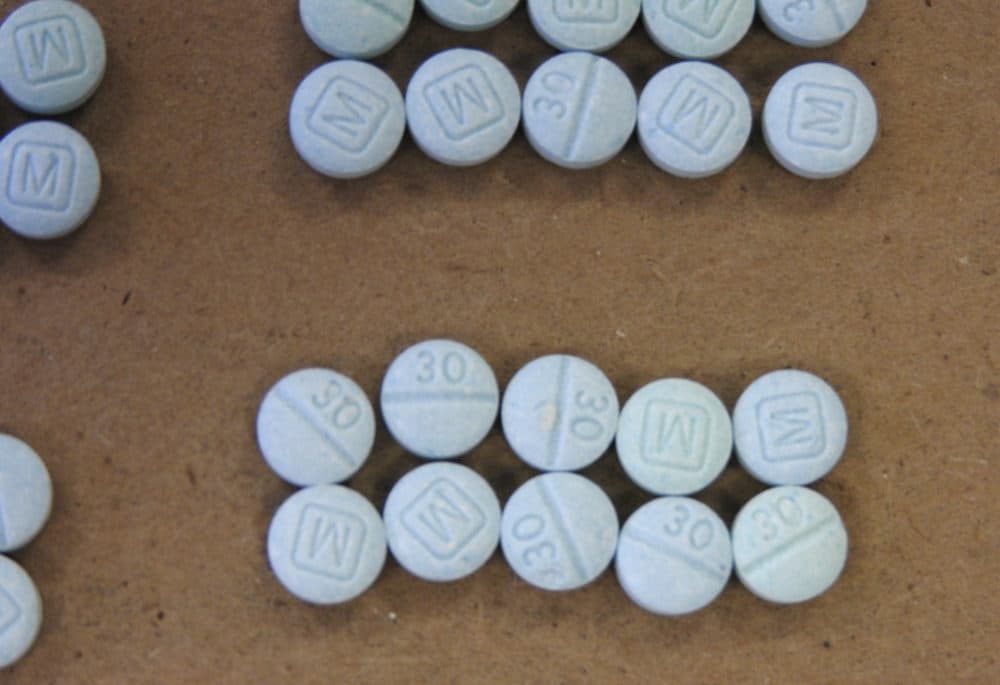 Fentanyl pills, often created to look like less powerful opioids, have caused a surge in drug overdose deaths among teenagers. (Cuyahoga County Medical Examiner's Office via AP)