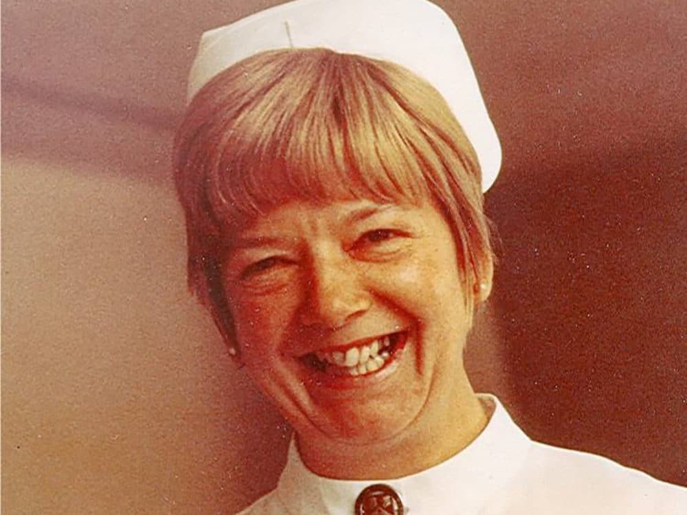 Iris Mulholland in the 1970s, when she advocated to make midwifery legal in Massachusetts (Photo courtesy Max Mulholland)