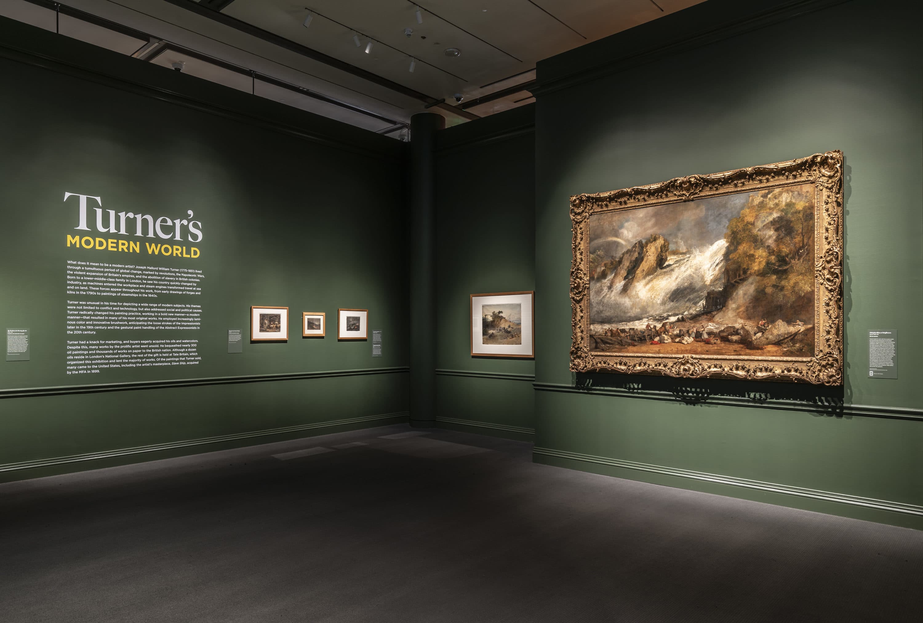 A view of &quot;Turner’s Modern World&quot; exhibition at the Museum of Fine Arts, Boston, running through July 10, 2022. (Courtesy Museum of Fine Arts, Boston)