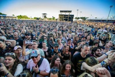 A packed crowd for Weezer. (Jesse Costa/WBUR)