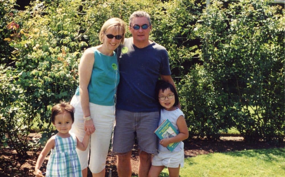 The Bucci family — Pia, Julia, Alex and Sophie — in 2001. (Courtesy Julia Bucci)