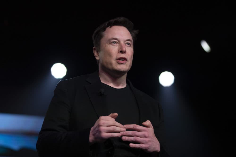 Tesla CEO Elon Musk speaks before unveiling the Model Y at the company's design studio in Hawthorne, Calif. (Jae C. Hong/AP)