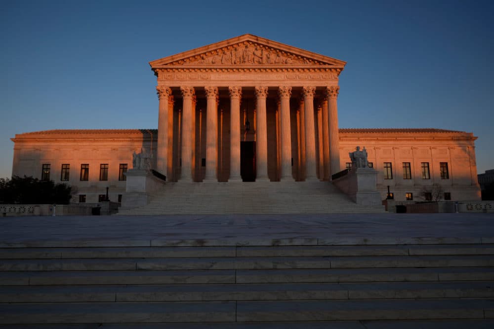WASHINGTON, DC - JANUARY 26: The U.S. Supreme Court building on the day it was reported that Associate Justice Stephen Breyer would soon retire on January 26, 2022 in Washington, DC. Appointed by President Bill Clinton, Breyer has been on the court since 1994. His retirement creates an opportunity for President Joe Biden, who has promised to nominate a Black woman for his first pick to the highest court in the country. (Photo by Chip Somodevilla/Getty Images)