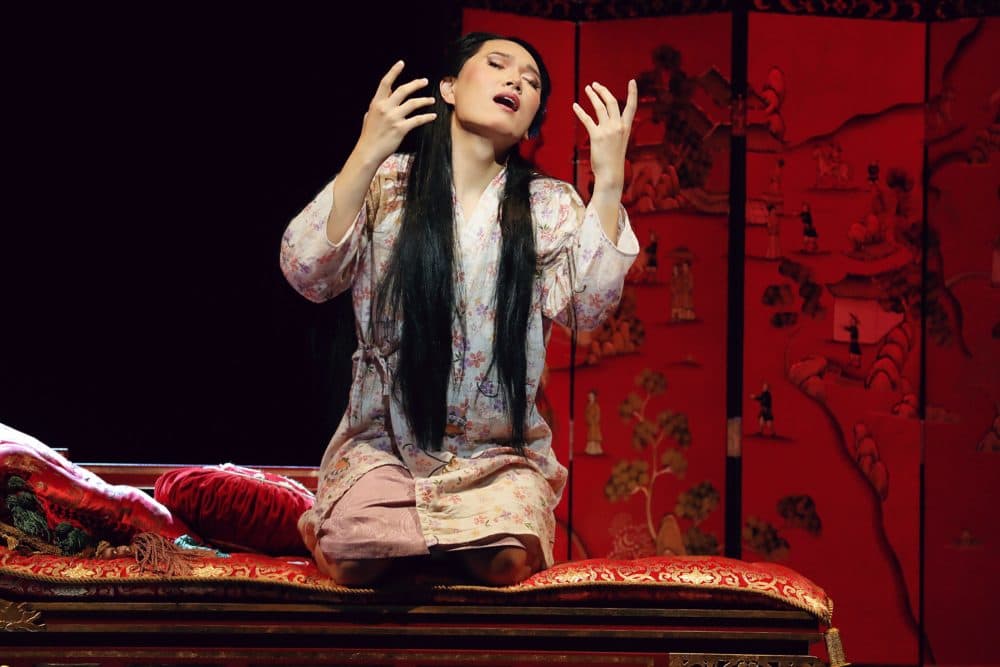 Kangmin Justin Kim as Song Liling in &quot;M. Butterfly.&quot; (Curtis Brown for the Santa Fe Opera)