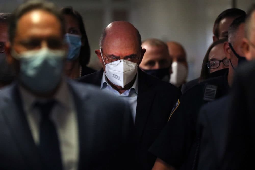 Trump Organization finance chief Allen Weisselberg leaves a New York court after surrendering to authorities on July 01, 2021 in New York City. (Spencer Platt/Getty Images)